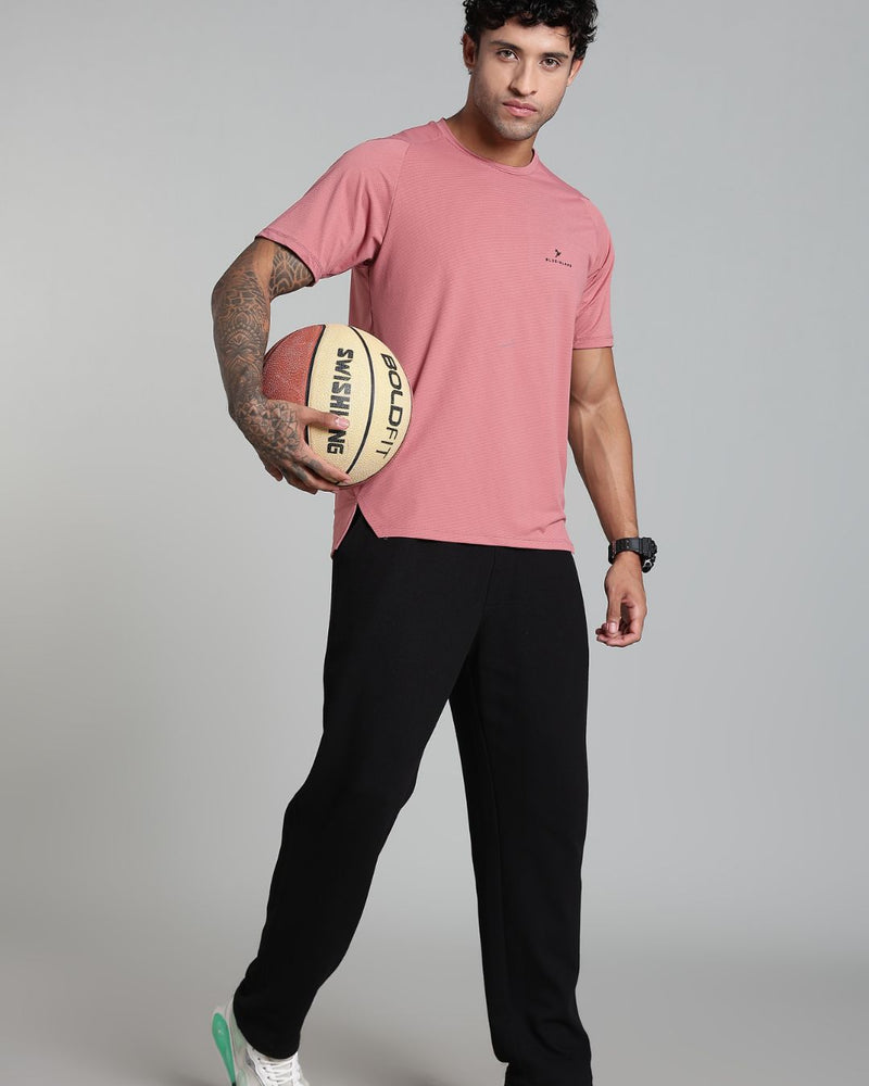 Mild Pink - Active wear Round neck Tshirt