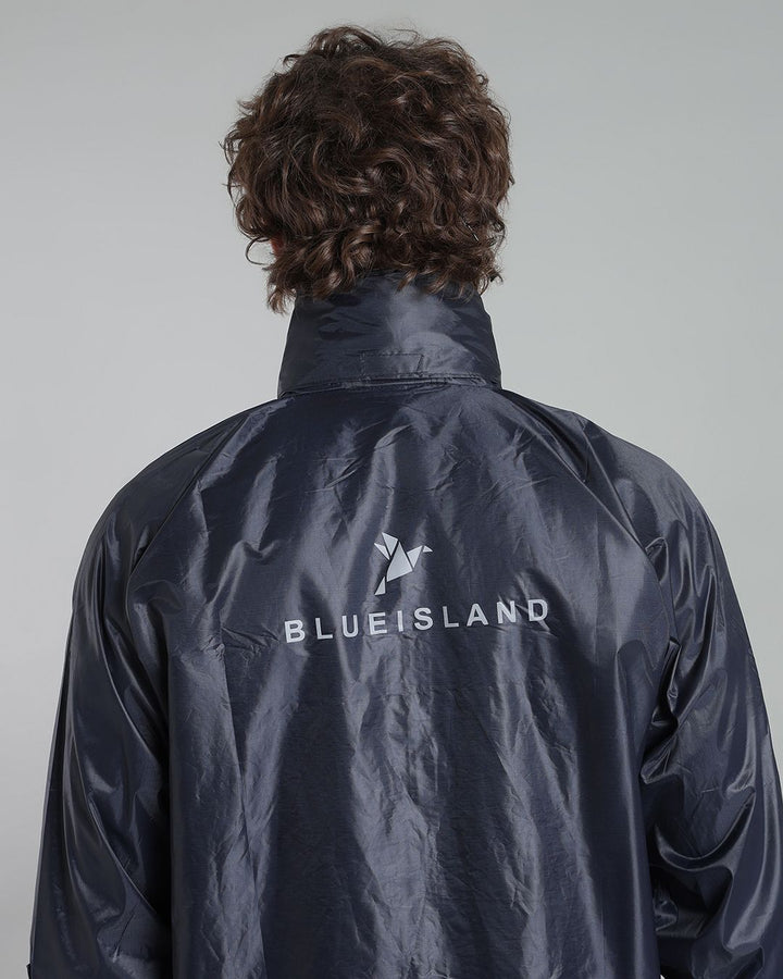 Navy with Red Taping - Rain Jacket with Pant and Mobile Pouch