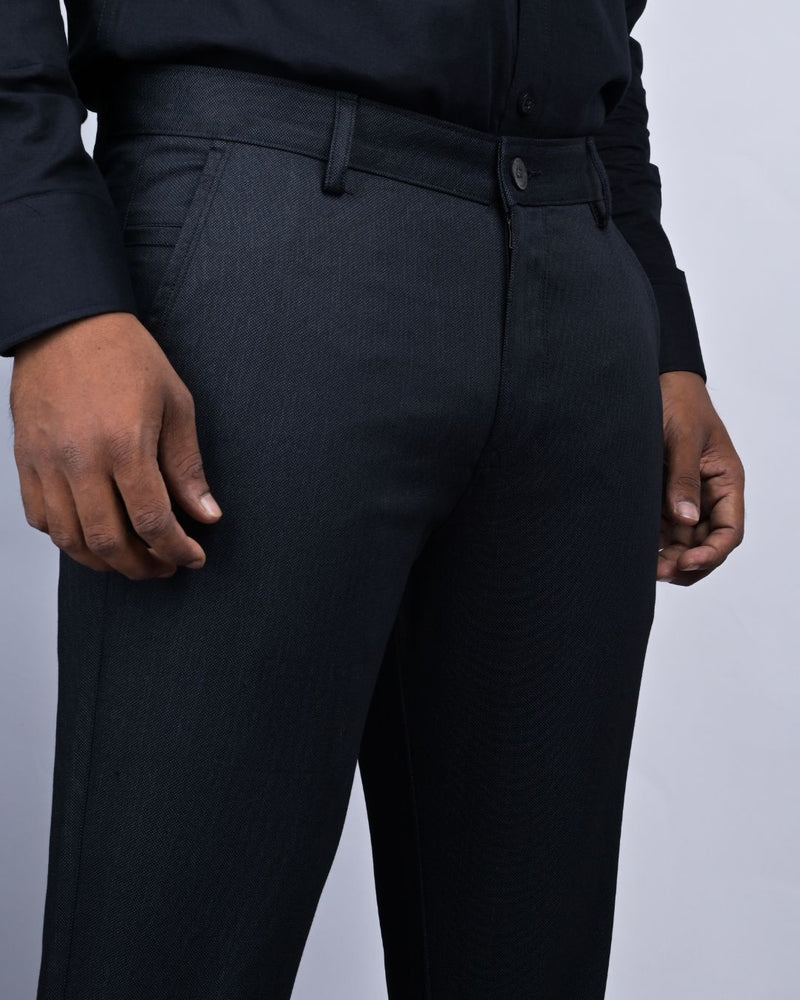 Metal Black Printed - 2 way stretch - COTTON PANT