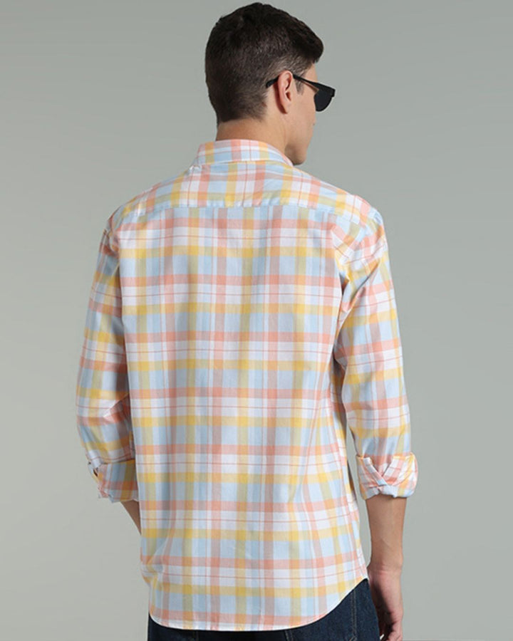 Spring Orange Checks -Full-Stain Proof