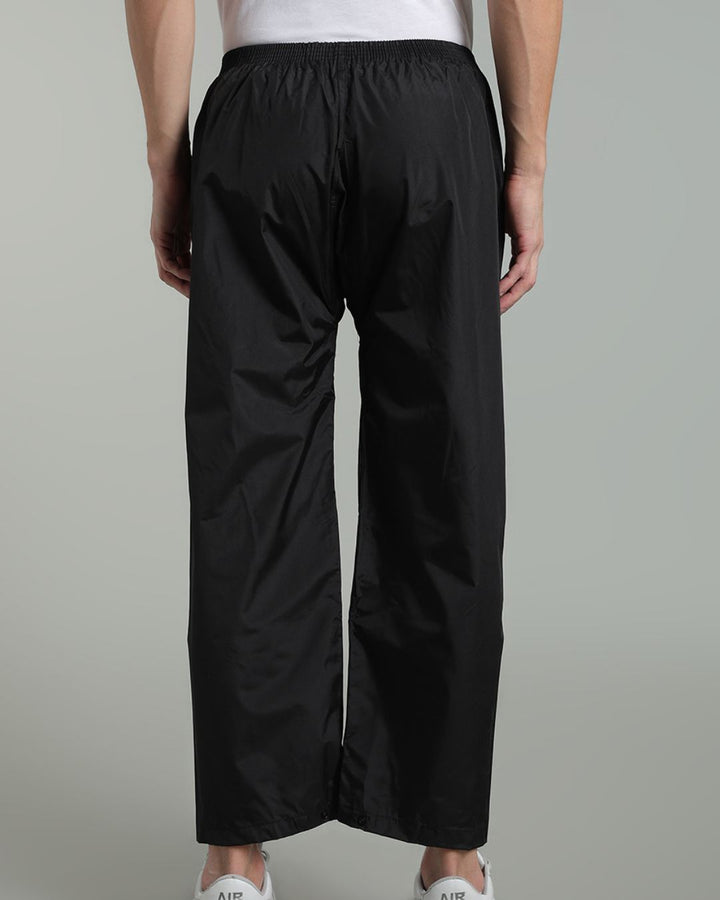 Black with Red Shoulder Panel - Rain Jacket with Pant