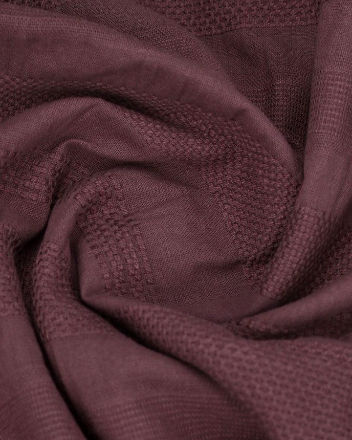Brown Self Pattern Stripes -Full-Stain Proof