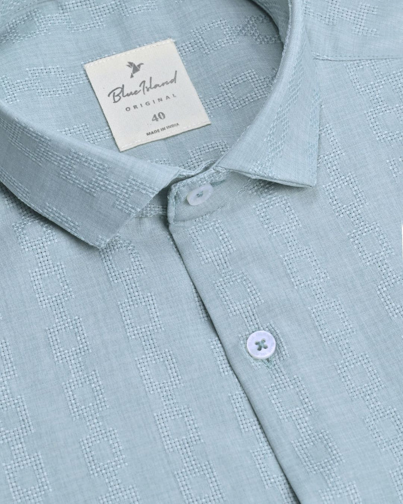 Sliver Grey Chain Pattern - Half - Airlite Shirt