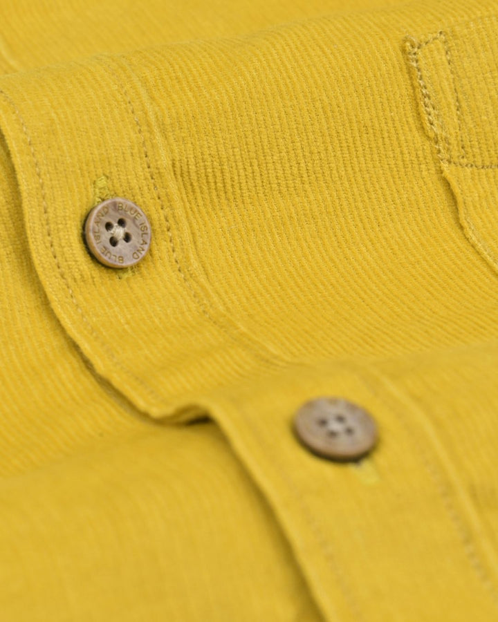 Mustard Yellow - Full-Corduroy Shirt