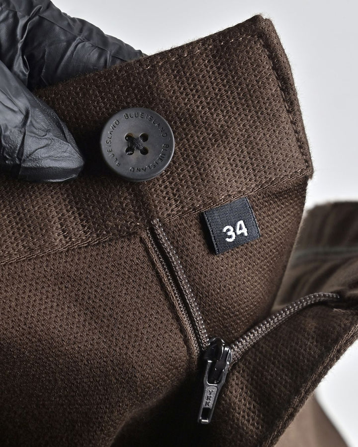 Honey Brown Grid Weave - Dobby Pant