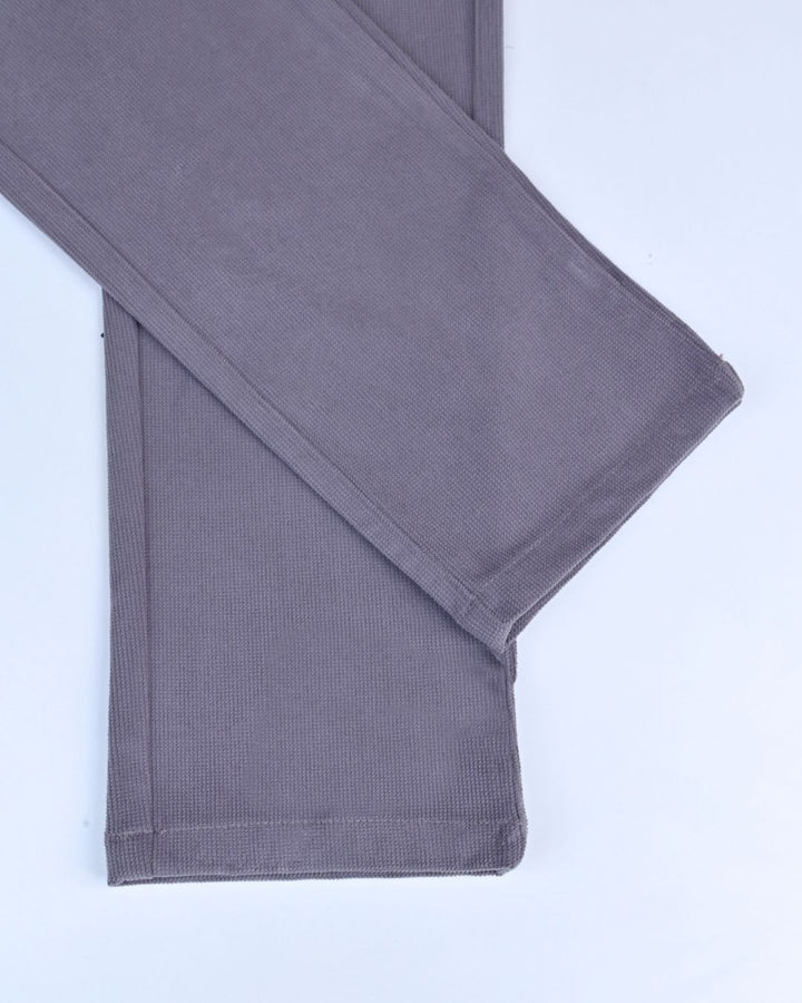 Grey Textured - Corduroy Pant