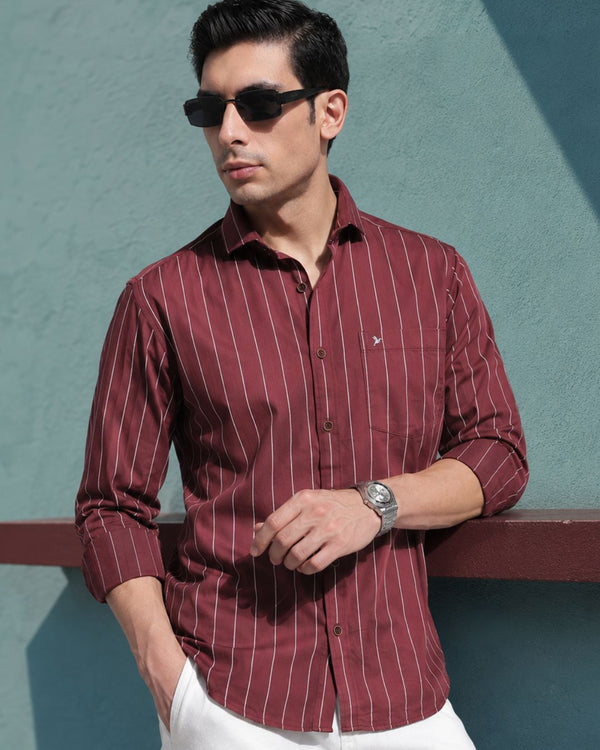 Mighty Maroon Stripes - Full-Stain Proof