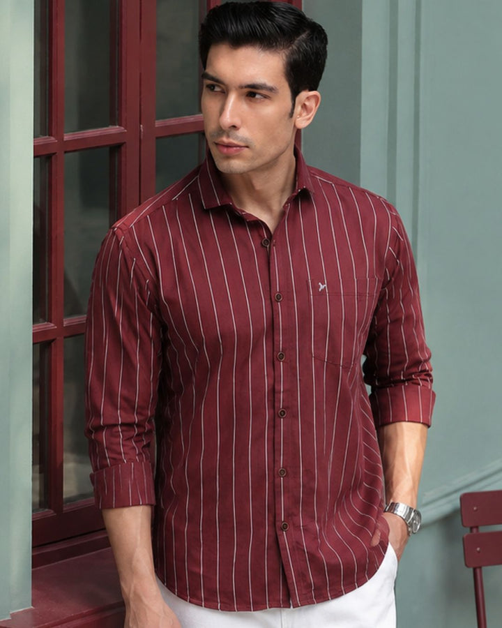 Mighty Maroon Stripes - Full-Stain Proof