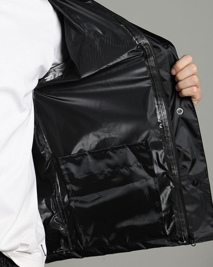 Black Reflector - Rain Jacket with Pant and Mobile Pouch