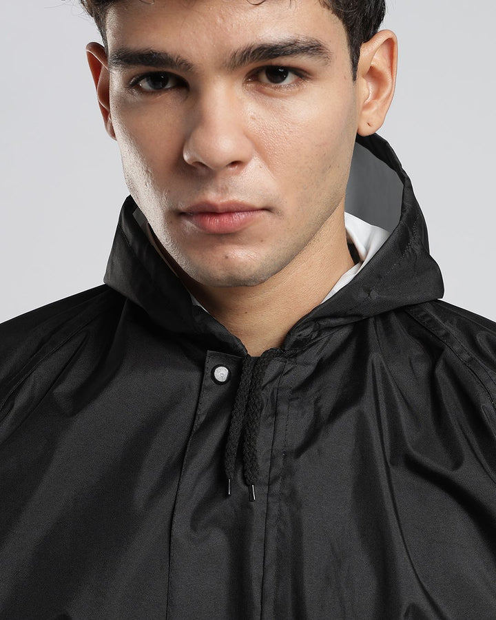 Black - Poncho Rain Jacket (Pant Not Included)