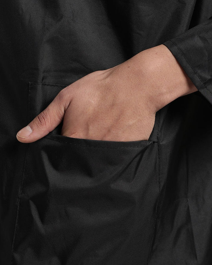 Black - Poncho Rain Jacket (Pant Not Included)