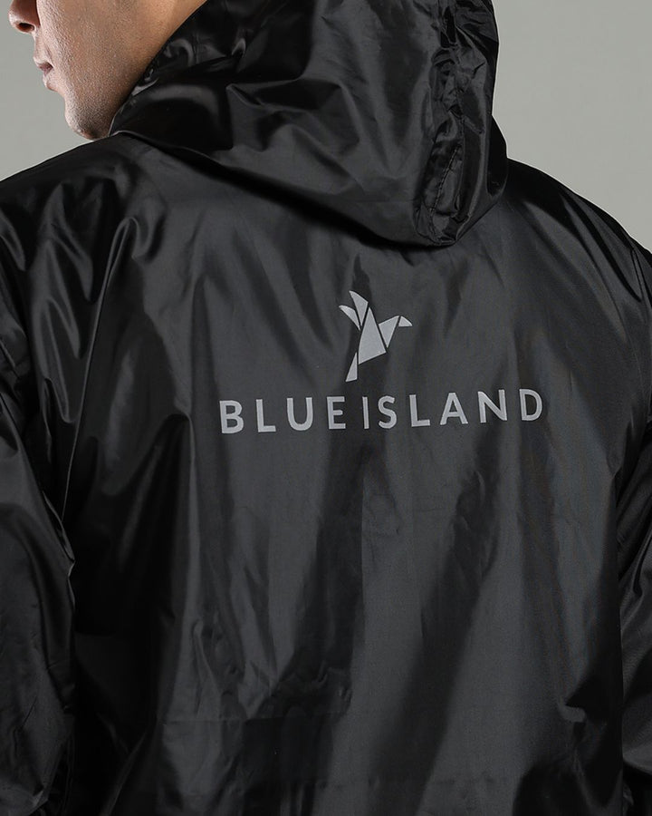 Black Reflector - Rain Jacket with Pant and Mobile Pouch