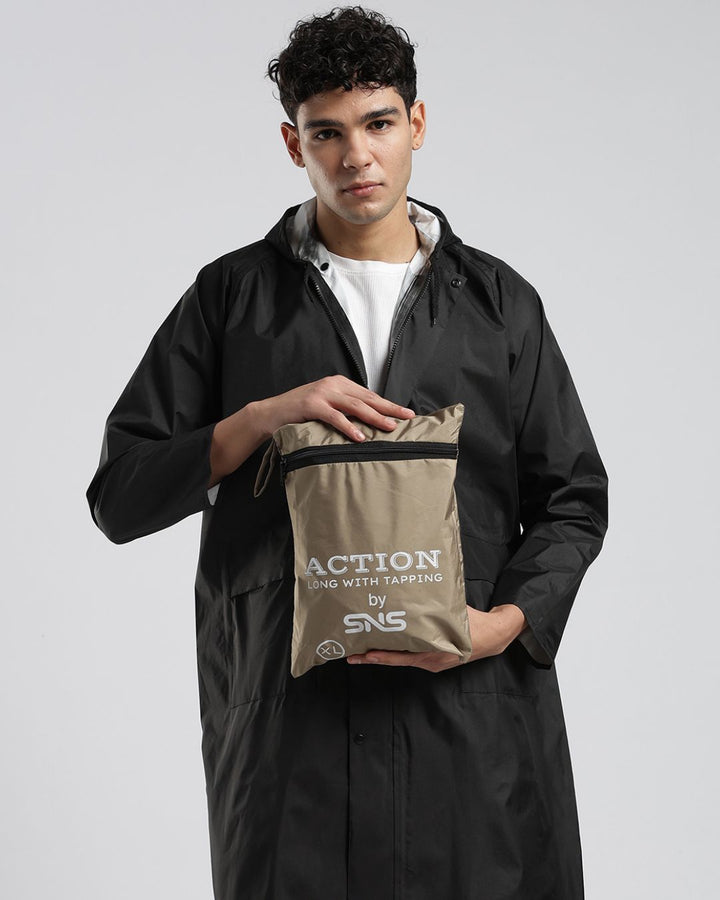 Black - Poncho Rain Jacket (Pant Not Included)