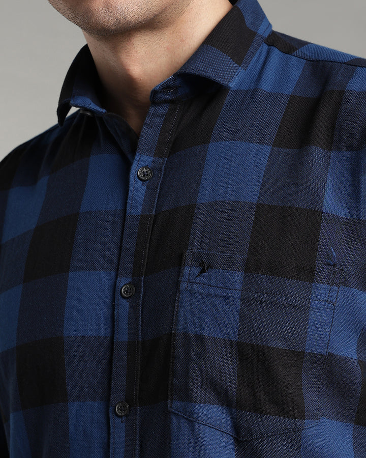 Blue & Black Box Checks - Full-Stain Proof
