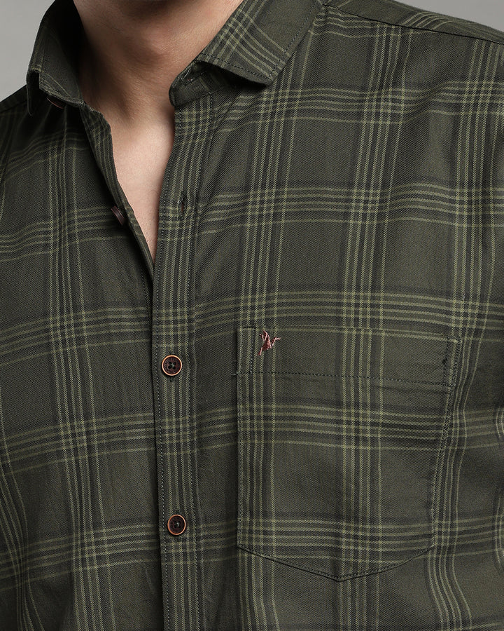 Jungle Green Multi Line Checks - Full-Stain Proof