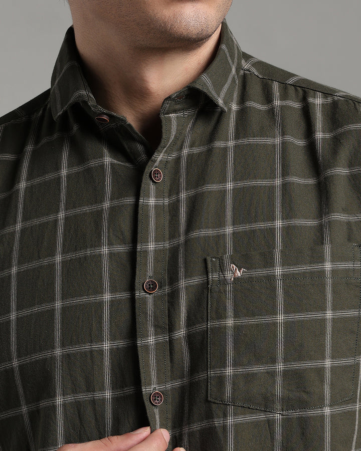 Dark Green Square Checks - Full-Stain Proof