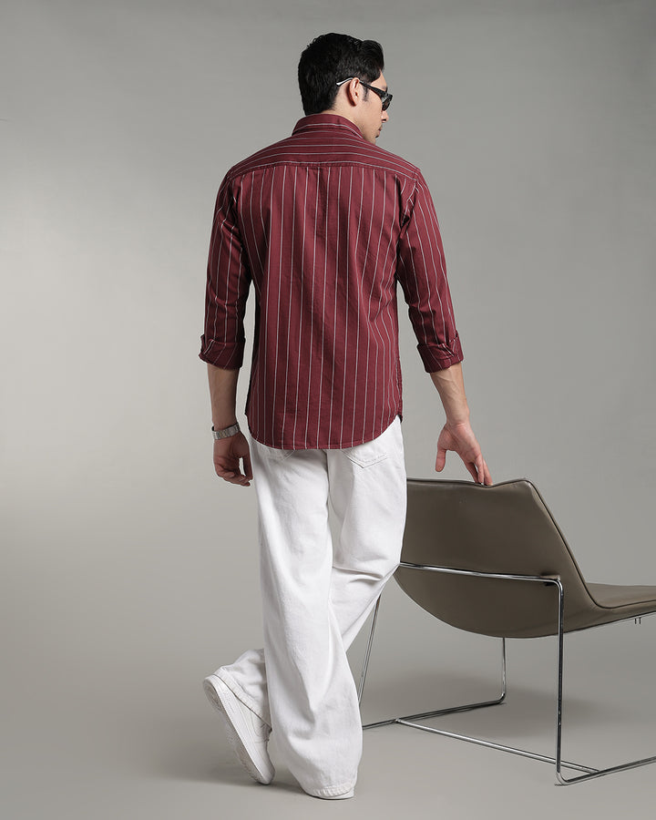 Mighty Maroon Stripes - Full-Stain Proof
