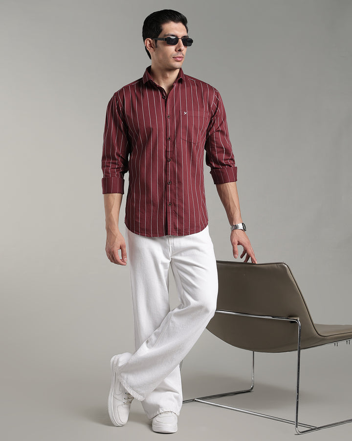 Mighty Maroon Stripes - Full-Stain Proof