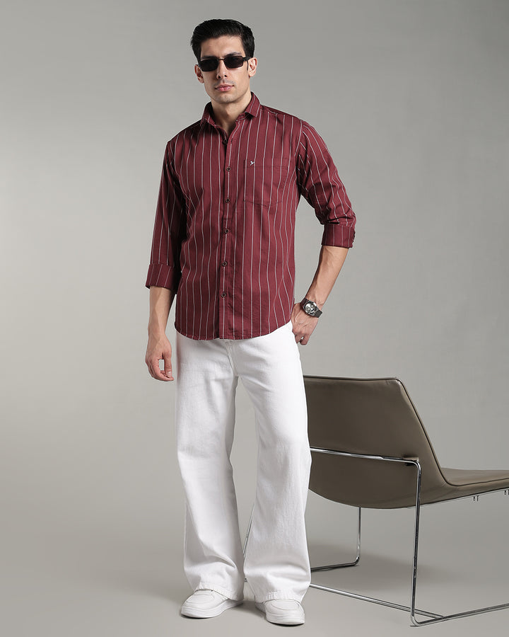 Mighty Maroon Stripes - Full-Stain Proof