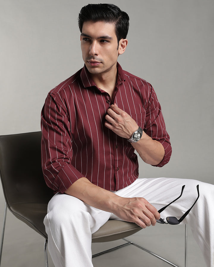 Mighty Maroon Stripes - Full-Stain Proof
