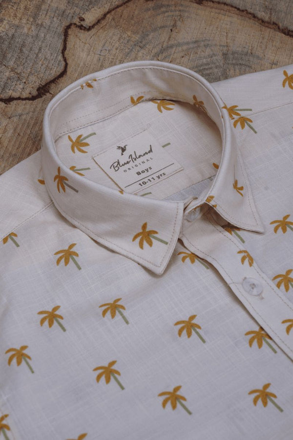 KIDS - Desert Palm Print - Half-Stain Proof Shirt