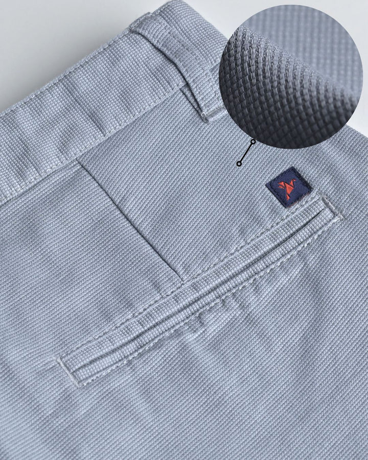 Grey Mini Weave - Dobby Pant