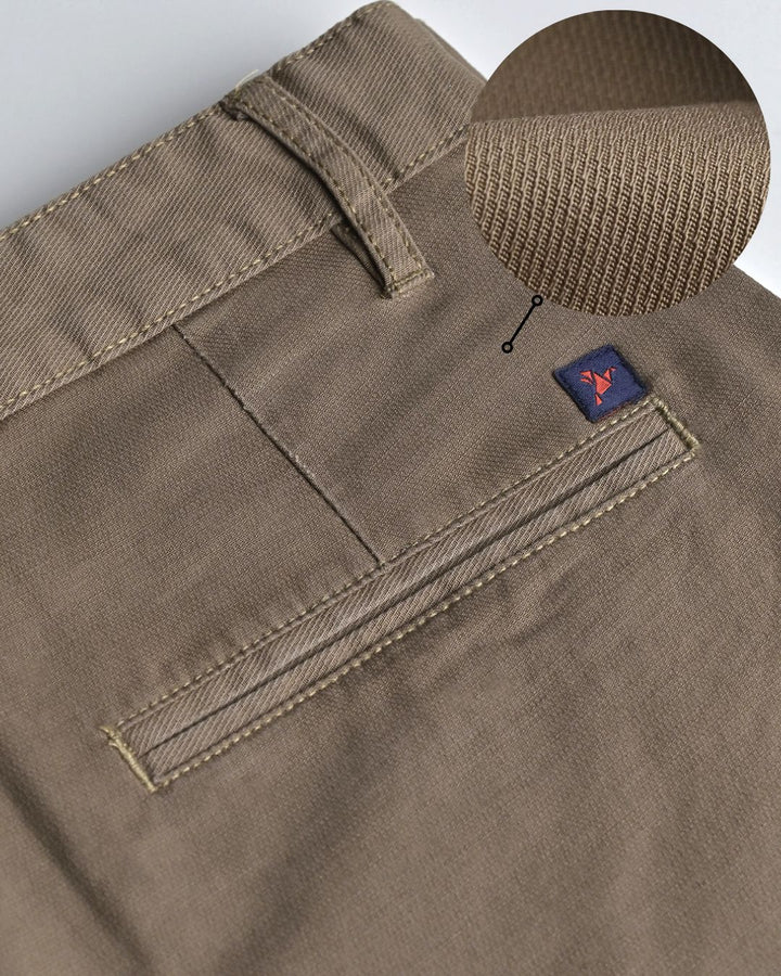 Khaki Cross Weave - Dobby Pant