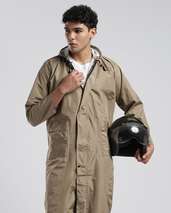 Khaki - Poncho Rain Jacket (Pant Not Included)