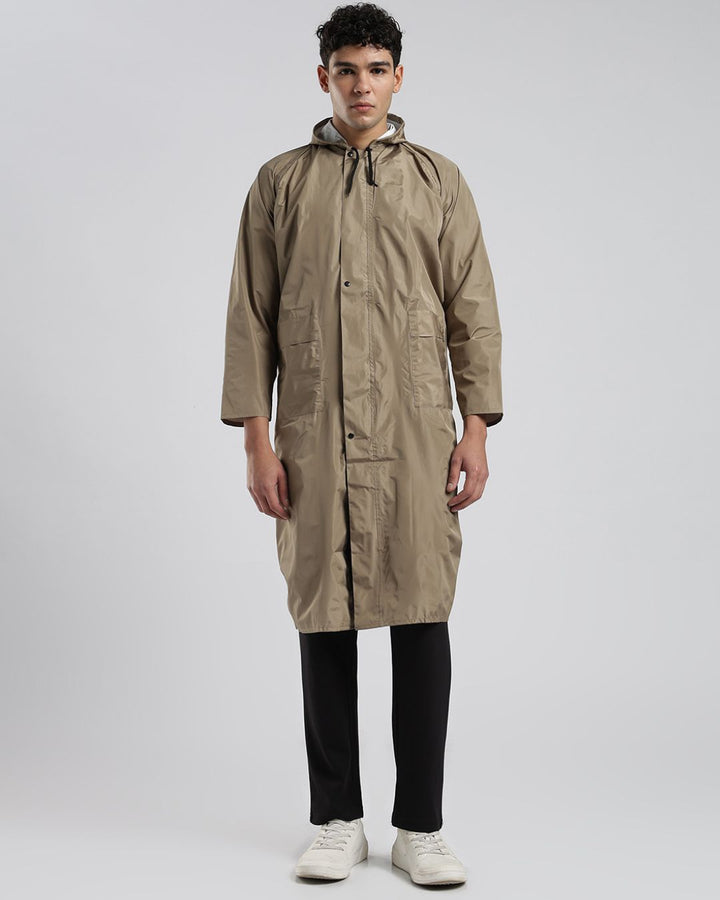 Khaki - Poncho Rain Jacket (Pant Not Included)