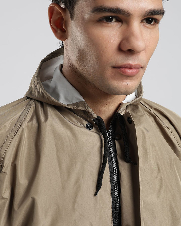 Khaki - Poncho Rain Jacket (Pant Not Included)
