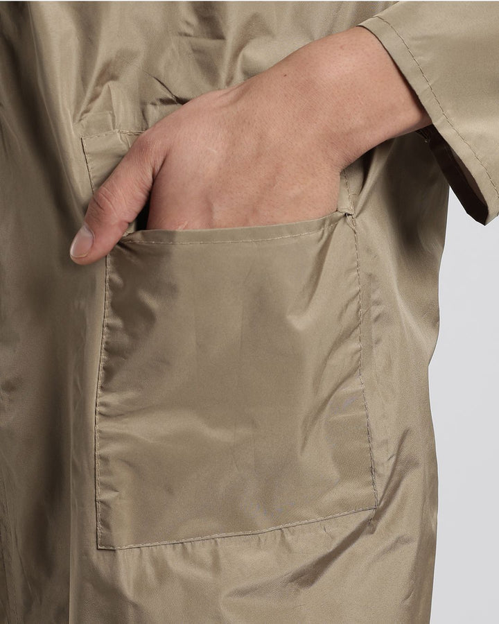 Khaki - Poncho Rain Jacket (Pant Not Included)