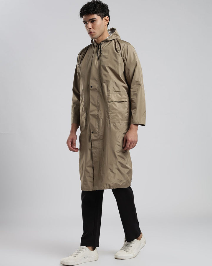 Khaki - Poncho Rain Jacket (Pant Not Included)