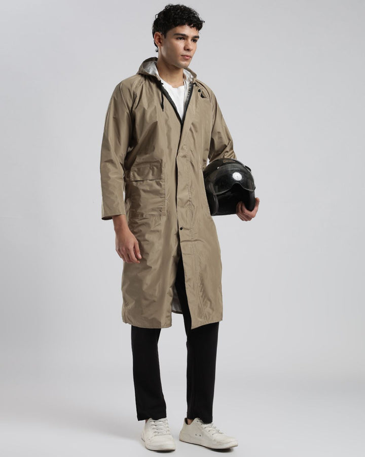 Khaki - Poncho Rain Jacket (Pant Not Included)
