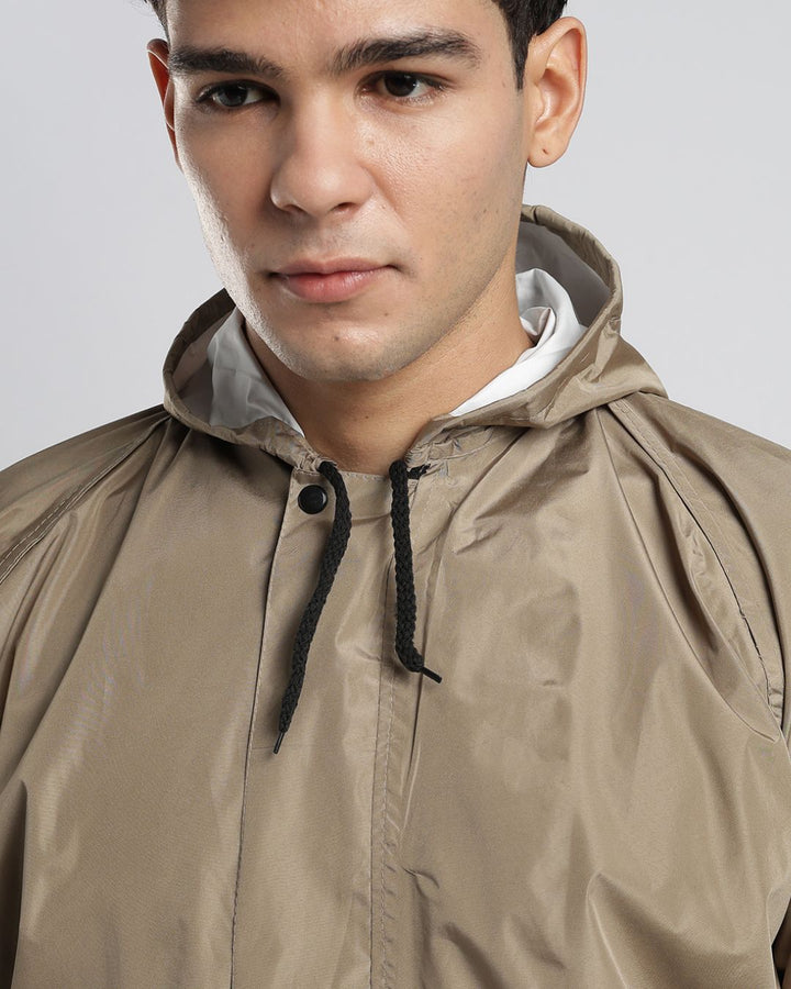 Khaki - Poncho Rain Jacket (Pant Not Included)