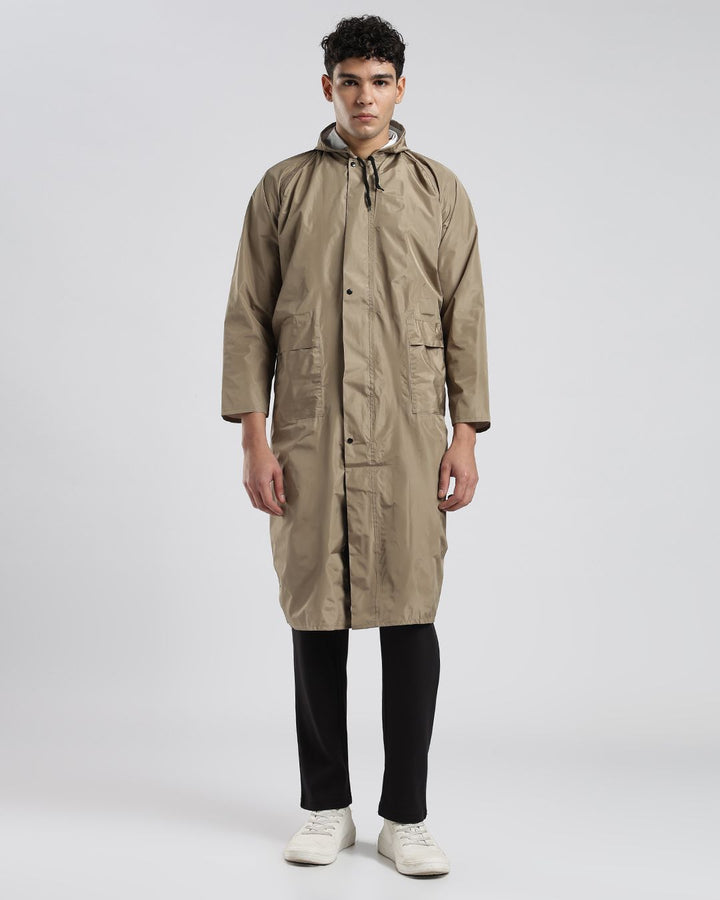 Khaki - Poncho Rain Jacket (Pant Not Included)