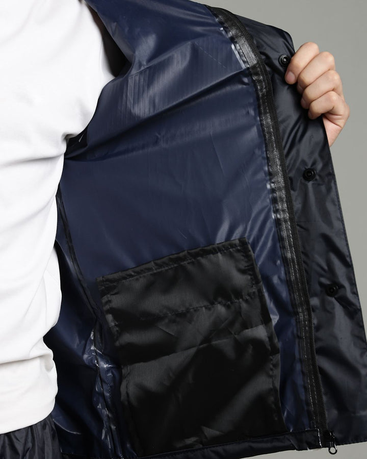 Navy Reflector - Rain Jacket with Pant and Mobile Pouch