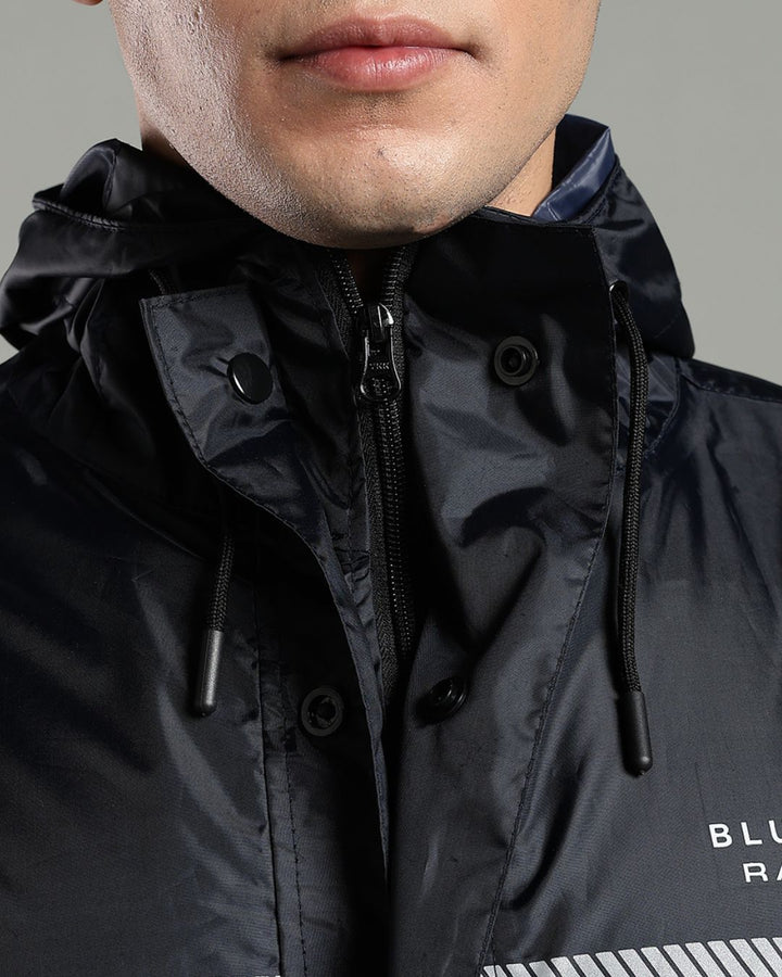 Navy Reflector - Rain Jacket with Pant and Mobile Pouch