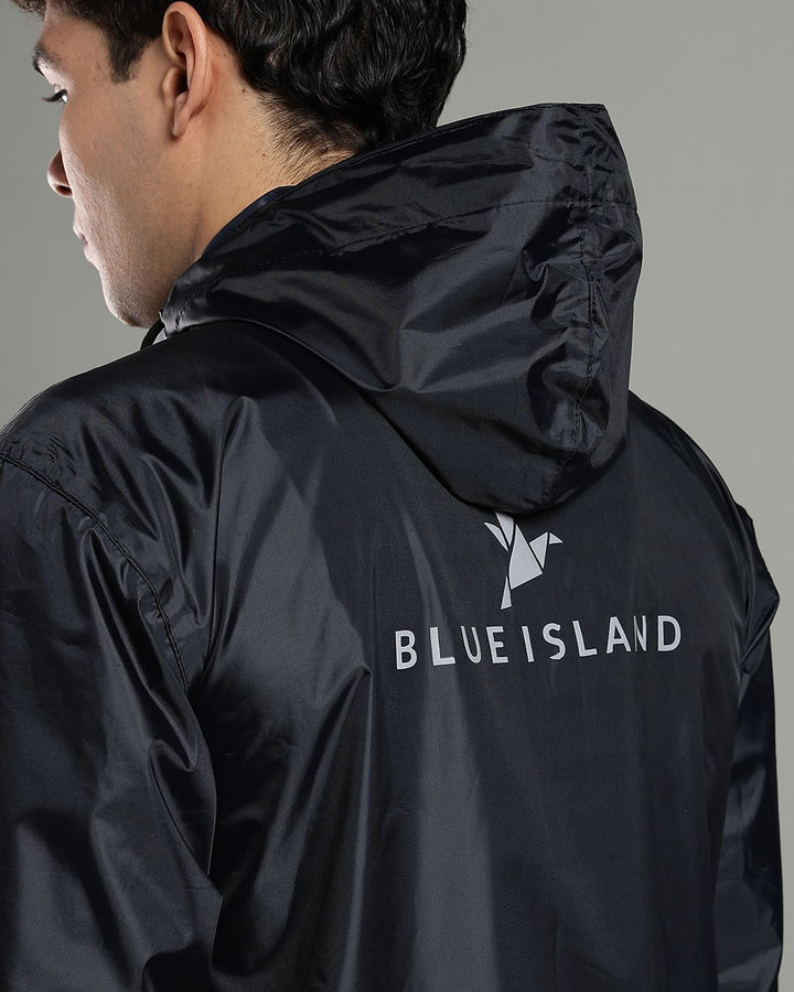Navy Reflector - Rain Jacket with Pant and Mobile Pouch