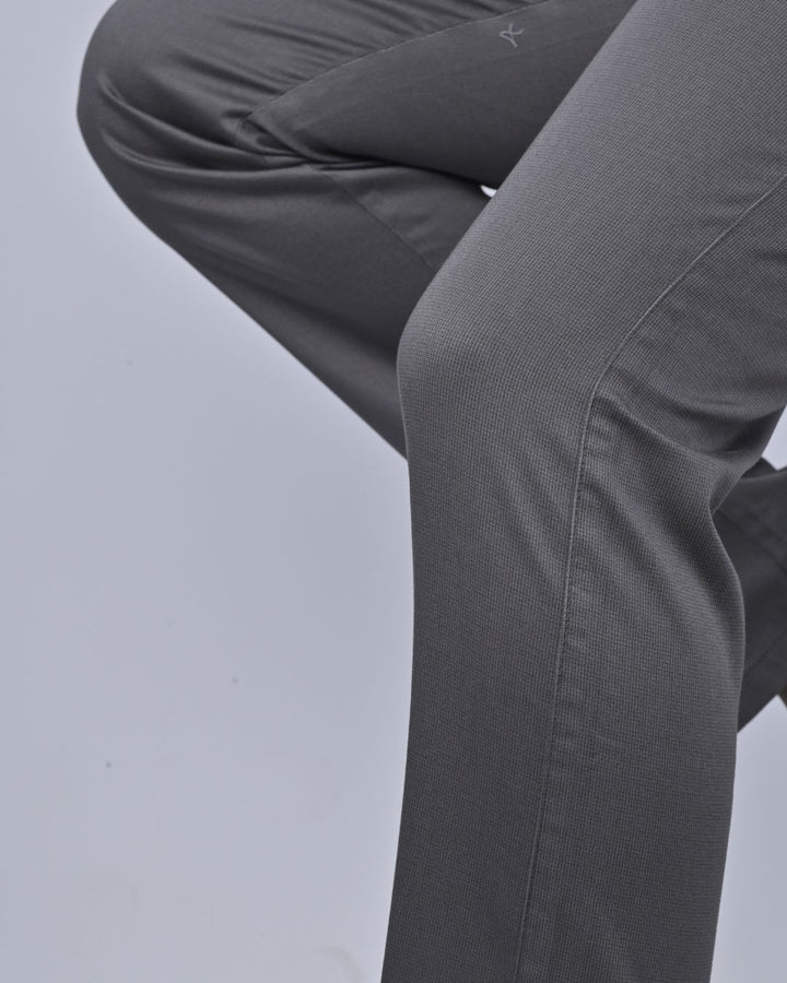 Metal Grey Pixel Printed - 2 way stretch - COTTON PANT