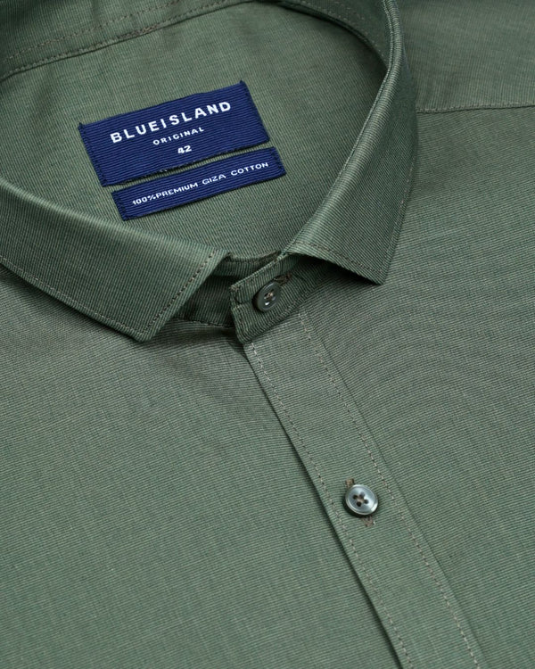 Army Green Solid - Full-Giza Cotton