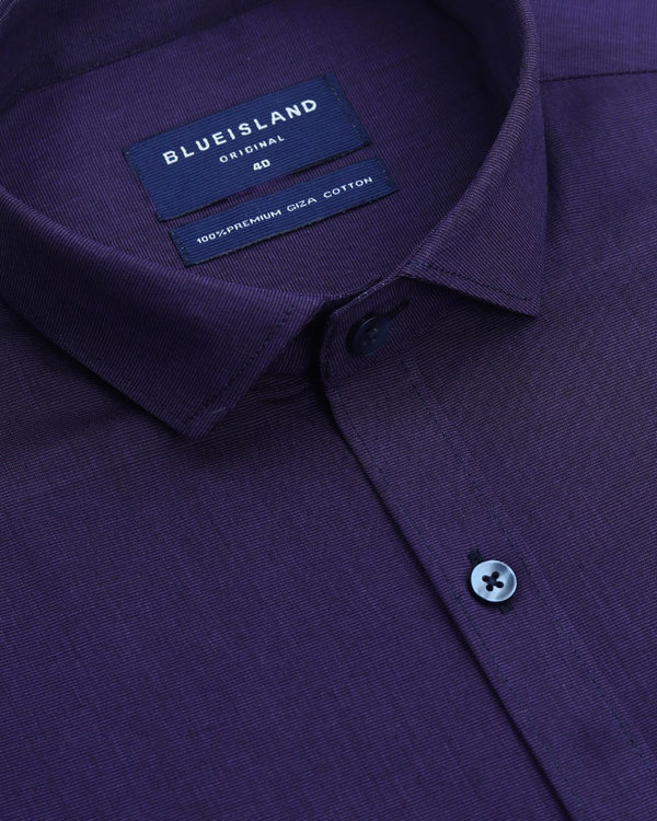 Dark Purple Solid - Full-Giza Cotton