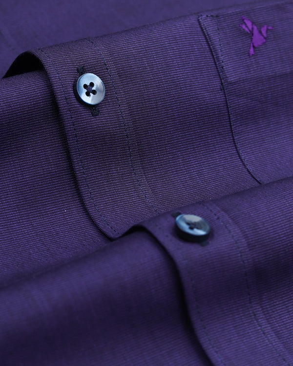 Dark Purple Solid - Full-Giza Cotton