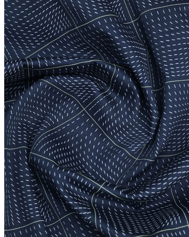 Blue Pin Print -Full-Stain Proof