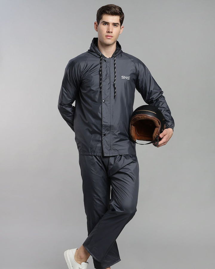 SNS Classic Grey - Rain Jacket with Pant