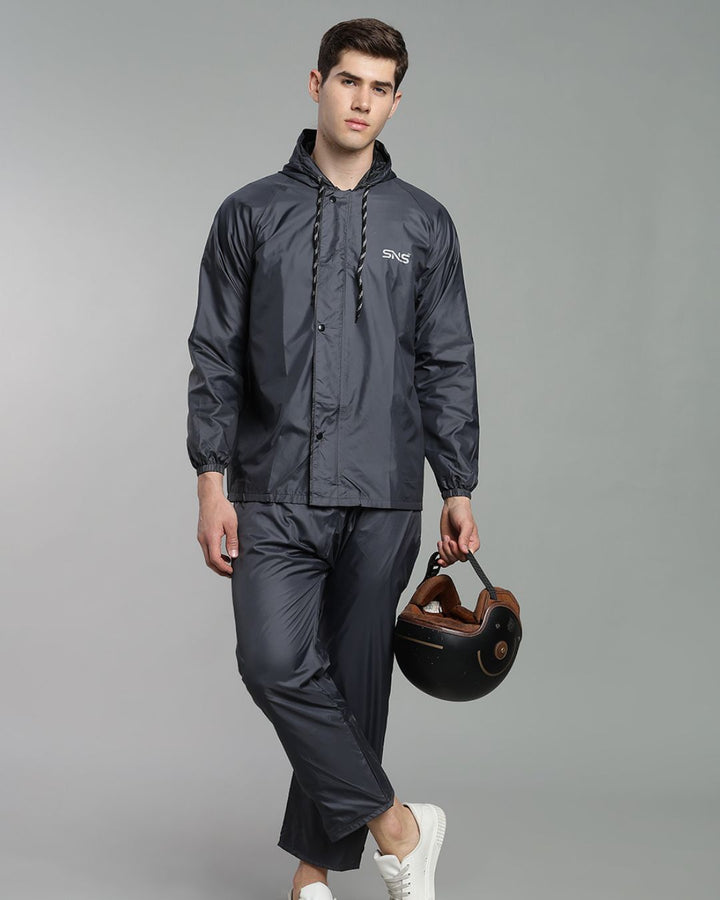 SNS Classic Grey - Rain Jacket with Pant