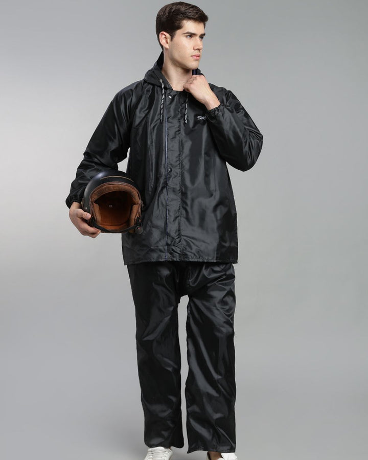 SNS Black - Rain Jacket with Pant