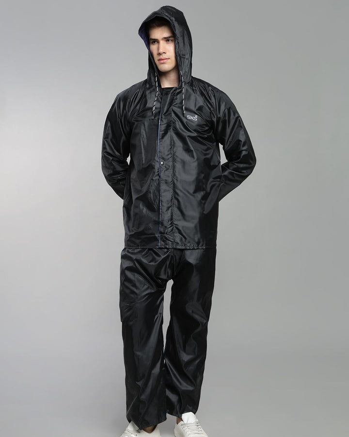 SNS Black - Rain Jacket with Pant