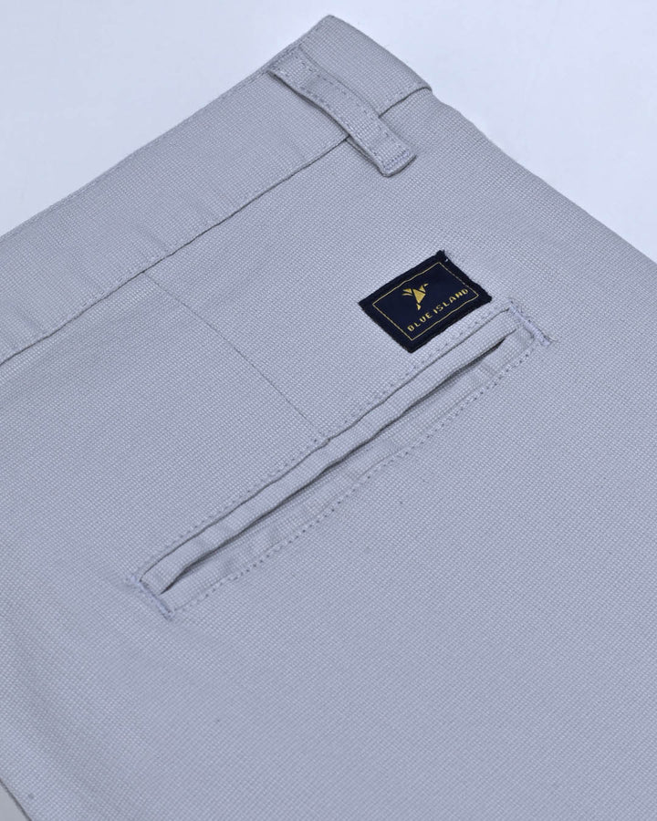 Lite Grey Mini Weave - Dobby Pant