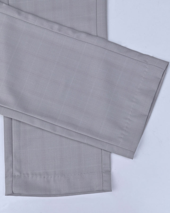 Dusty Cream Coloured Checks - Wrinkle free Formal Pant