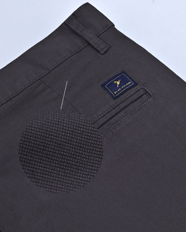 Dark Grey Mini Weave - Dobby Pant